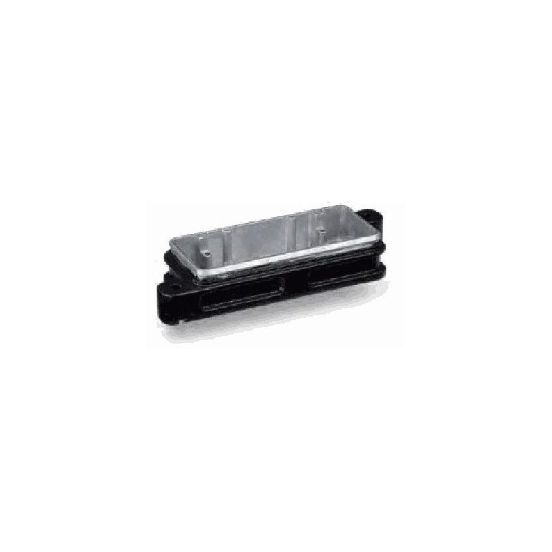 Embase encastrée 16B, Aluminium moulé sous pression, acier inoxydable, IP68/IP69K, Sortie basse